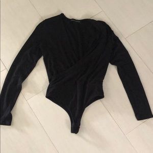 Naked wardrobe long sleeve body suit